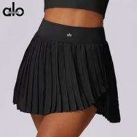 ALO yoga traje de tenis mujer nuevo v-line solapa chaleco sin mangas deporte fitness falda corta bádminton ropa - details 13