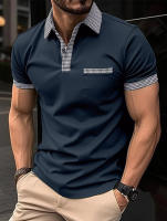 POLO informal de verano para hombre, camiseta de manga corta, top - details 6