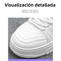 Nuevos Zapatos Blancos Deportivos Casuales Versátiles, Zapatos De Plataforma Gruesa Para Hombre - details 2