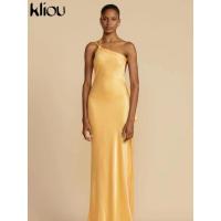 Vestido Largo de Seda para Mujer Elegante, Sin Mangas, Espalda Descubierta, Hombros Descubiertos - details 13