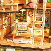 Robotime Rolife Villa de Cachorro Miniata Kit de Juego de Rompecabezas de Madera para Niños y Familia Decoración del Hogar DIY - details 5