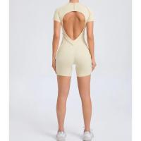 Mono corto, ropa de gimnasio para mujer, ropa deportiva, monos de Fitness, traje de Yoga con espalda descubierta, conjunto deportivo - details 6