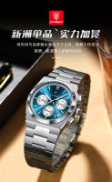 Nuevo reloj multifuncional para hombre de la marca suiza, reloj de cuarzo luminoso e impermeable. - details 9