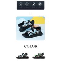 Sandalias de verano para niños, zapatos de playa antideslizantes para exteriores, sandalias de suela blanda para niños, sandalias deportivas transpirables con punta abierta - details 3