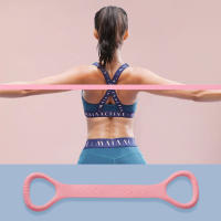 Cinturones de Yoga con espalda abierta para mujer, cinturón de estiramiento de Yoga, cuerda elástica de silicona, resistente al agua - details 7