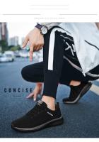 Zapatillas de deporte para hombre, ligeras, transpirables, de punto de malla, zapatos para caminar para mujer, zapatos casuales con cordones unisex - details 6