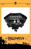 Mochila con relieve de calavera Punk para mujer, morral negro gótico con remaches de Halloween, mochila de viaje de nicho - details 8