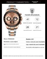 Reloj multifuncional de marca suiza con cinturón de acero sólido para hombre, reloj impermeable para hombre - details 1