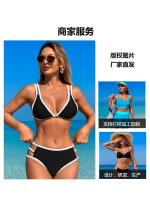 Nuevo traje de baño 2025, bikini con borde de tracción, traje de baño dividido deportivo para mujer - details 10