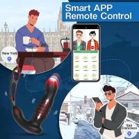Empaque privado SEXY Vibrador Anal Telescópico Masajeador de Próstata Doble Anillo Juguetes Sexuales Hombres Gay Plug Anal Bluetooth APP Vibrador para Adultos - details 2