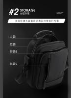 Bolso de mano informal a la moda para hombre, bolso de hombro de tela de nailon de alta calidad, bolso de mensajero para hombre, bolso de diseño de estilo elegante para hombre - details 6