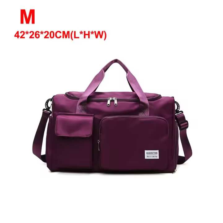 Bolso Deportivo para Mujer Bolso de Gimnasio Bolso de Mano para Yoga Separación Wet And Dry Bolso Cruzado para Fitness Equipaje de Viaje Bolso de Hombro para Zapatos Material de Nylon Fabricado en China - 1