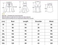 Novedad de verano, vestidos de gasa de retales para mujer, vestido Midi holgado Irregular de manga corta de Color sólido, ropa elegante de moda para mujer - details 0