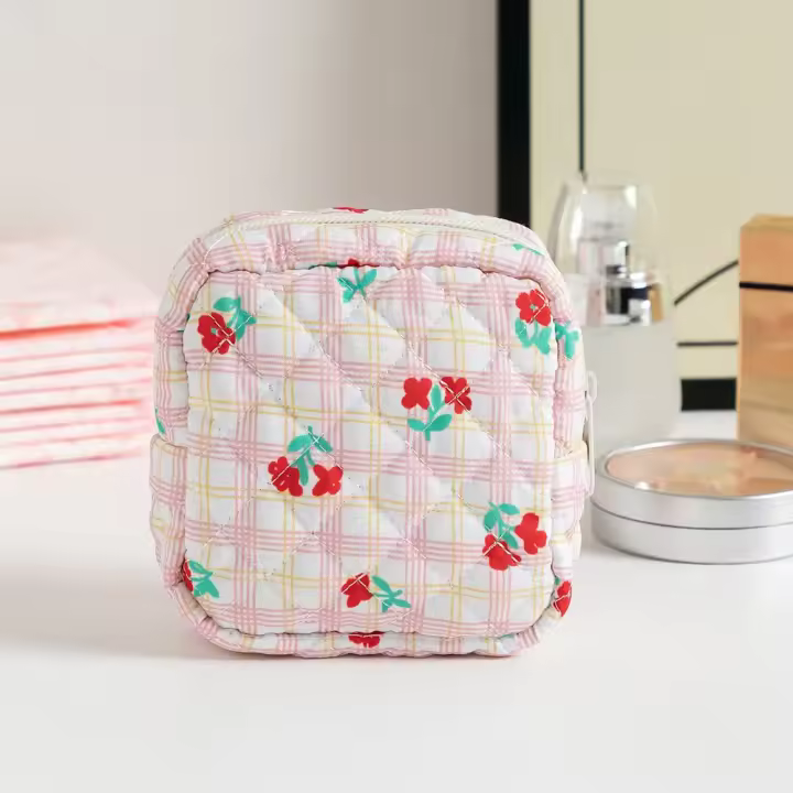 Mini Bolsa Organizadora de Algodón Sanitario Coreano Monedero de Dibujos Animados para Chicas - 1