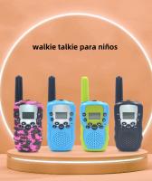 Walkie Talkie para niños, alcance de 3 km, mini transceptor para uso en exteriores, batería de larga duración, walkie talkie de juguete de camuflaje, localizador inalámbrico para niños T388, regalos - details 0
