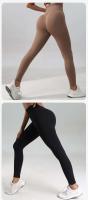 Pantalones para correr de yoga sin costuras para mujer, cintura alta, control abdominal, monos deportivos, levantamiento de cadera, calcetines de entrenamiento elásticos, 30 - details 7