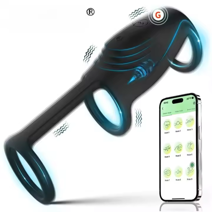 Leten Anillo Vibrante Bluetooth Control de Aplicación Estimulador de Punto G para Hombres y Parejas - 1