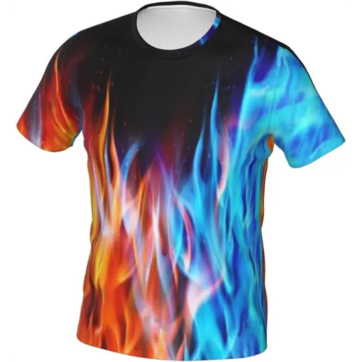 2025 Camiseta 3d de manga corta para hombre, ropa de moda de manga larga, ropa de Color - 1