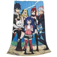 Fairy Tail Anime Veet All Season Fashion Plaid Cartoon Kid/Adulto Mantas ligeras para el hogar Oficina Alfombra Pieza - details 2