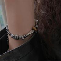 Pulsera de Obsidiana Ligera de Lujo Estilo Chino Vintage Diseño Neutro y Elegante - details 4