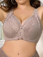 Sujetador Ultrafino Elegante para Mujeres de Talla Grande con Detalle de Lazo, Aro, Sin Relleno, de Poliamida y Elastano Tejido - Lavable a Mano - details 0