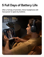 Baseus Auriculares Inalámbricos Bowie 10 Cancelación de Ruido, Latencia Ultra Baja de 0.06s, 120Hrs de Escucha, Cable Retráctil, Compatibles con Juegos - details 7