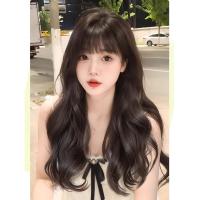Peluca sintética de estilo coreano con flequillo, postizos con clip, peluca larga ondulada y rizada, cabello falso invisible, cosplay, pelucas de lolita para mujer - details 1