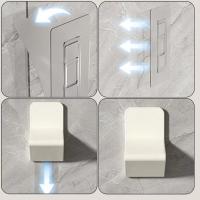 Reposapiés de ducha antideslizante, Pedal de pie para baño montado en la pared sin perforaciones, ayuda para el paso de pierna, Pedestal de reposapiés de inodoro retráctil - details 3