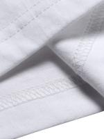 Camiseta de algodón para hombres, ropa básica casual que combina con todo, top deportivo cómodo - details 2