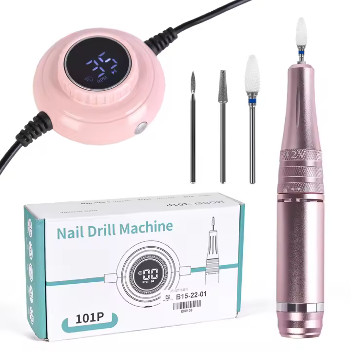 Máquina de perforación de uñas KADS 35000RPM portátil con pantalla LCD para eliminación de gel y pulido de uñas eléctrica USB - 1