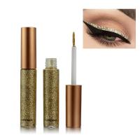 HANDAIYAN Delineador de ojos líquido, juego colorido, 10 colores, delineador de ojos metálico plateado dorado con diamantes, barras de delineador de ojos impermeables, brillo duradero - details 9