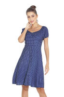 NOVEDAD DE VERANO 2025, vestido estampado con manga de burbuja y cuello cuadrado francés de nicho para ropa de mujer - details 13