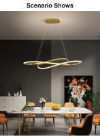 TOMAXIN 100CM Dining Pendant Light Modern Led Lights For Room Chandelier Bedroom Living Room Hanging Lamp - details 3