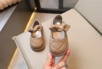 Mary Janes-zapatos de cuero de PU para niñas, calzado de princesa versátil, moda coreana, fondo suave, lindo Lazo, primavera y otoño - details 6