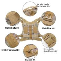 Chaleco Táctico Militar para Mascotas Correa de Entrenamiento al Aire Libre para Perros Medianos y Grandes Collar Incluido - details 24