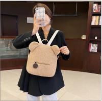 Mochila de felpa, bolso de mujer, nueva versión coreana, súper linda mochila con orejas de oso, mochila para niñas, bolso padre-hijo. - details 31
