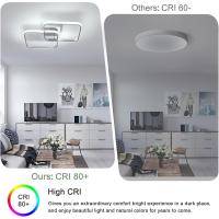 50W Plafon LED Techo Regulable, Lampara Techo con Mando a Distancia 3000K-6500K 59cm, Moderno Lamparas de Techo Salon Cuadrado para Dormitorio Salon Baño Cocina Comedor Pasillo - details 43