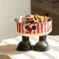 Cuenco de comida para gatos con dibujos animados, cuenco de alimentación antideslizante para mascotas de patas altas, alimentador de agua para cachorros de gran capacidad para el hogar, suministros para alimentador de gatos - details 1