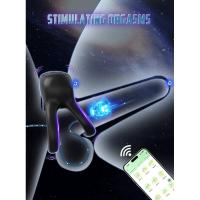 Anillo vibrador Leten con control por aplicación para hombres, retrasa la eyaculación, anillo de alargamiento, masturbador, juguetes sexuales para adultos. - details 3
