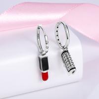 2025 Pendientes de aro de plata de ley 100% 925 con 3 pares de dijes para mujer con circonita cúbica, luna y estrellas, elegantes regalos de joyería de cumpleaños - details 1