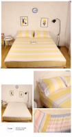 Sábana de Cama Impresa con Flor Azul Funda de Almohada de Lino Reactive para Cama Individual/Reina/Rey Protector de Almohada de Tela Elástica - details 7