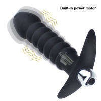 Vibrador Anal de silicona para hombres y mujeres, juguete sexual de bala impermeable, con cuentas, una velocidad, juego de próstata - details 3