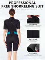 Traje De Neopreno De Una Pieza Con Mangas Cortas De 3 Mm De Grosor, Traje De Surf Y Snorkel Térmico Con Protección Solar - details 10