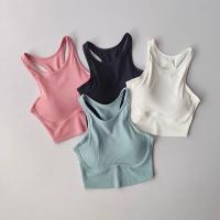 Parte de atrás bonita, Sujetador deportivo profesional a prueba de golpes, Fitness, chaleco para correr para mujer de alto impacto, camiseta sin mangas para Yoga, ropa interior de entrenamiento - details 7