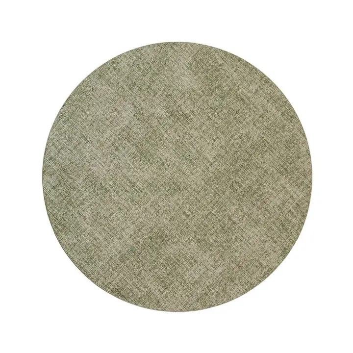 Tapete de mesa de PVC de estilo nórdico, Mantel Individual redondo grande resistente al calor, vajilla antideslizante de 33cm - 1