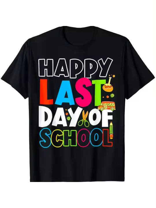 Camiseta Suave y Cómoda para Estudiantes y Maestros Cuello Redondo Manga Corta Material de Algodón - 1