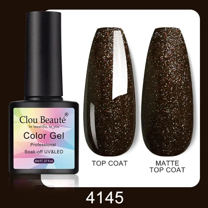 Clou Beaute-esmalte de uñas en Gel UV brillo de colores 8ml de Gel UV LED semipermanente de arte de esmaltes de uñas - 1