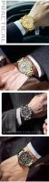 Reloj informal de negocios de lujo para hombre, reloj de pulsera de cuarzo resistente al agua, cronógrafo luminoso de acero inoxidable a la moda para el trabajo - details 11