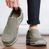 Nuevos zapatos funcionales de lona de alta calidad, zapatillas informales sin cordones de talla grande 47 para hombre, mocasines, zapatos clásicos para correr en la ciudad, marca - details 7