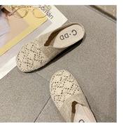 Verano nuevas zapatillas de mujer malla transpirable fondo plano pie arrastre de las mujeres de gran tamaño de comercio exterior zapatillas de mujer - details 12